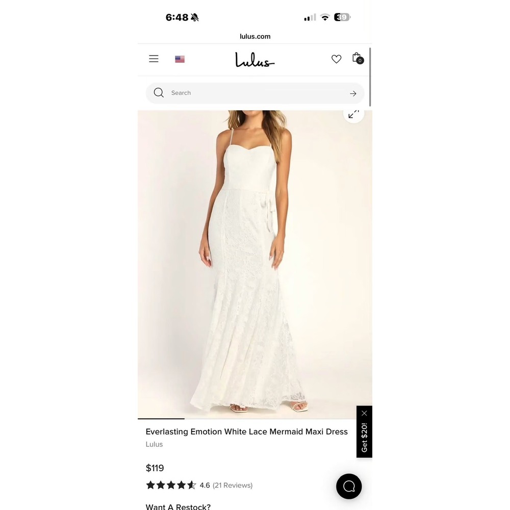 NWT Lulus Lace Maxi Dress Size Small